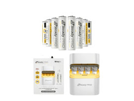 Brica B-Steady PRO 1.5V AAA x8 Li-Ion Rechargeable Battery with Charger Dock